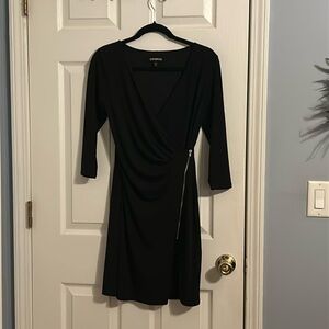 Express Black zippered dress